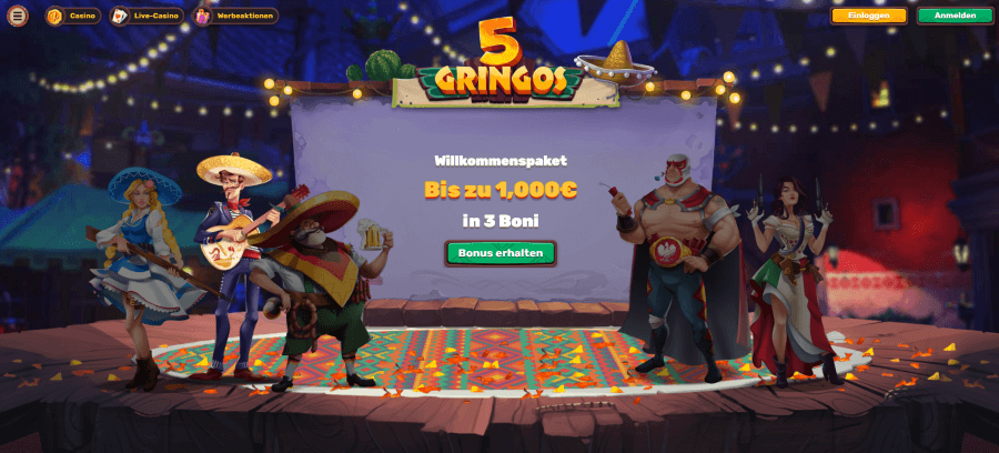 5Gringos Bonus