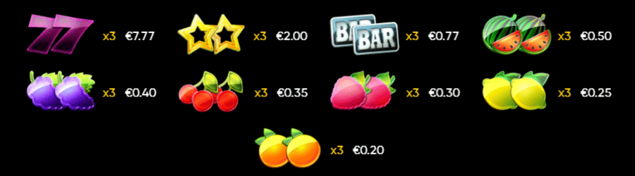 7 Bonus Up Slot Symbole