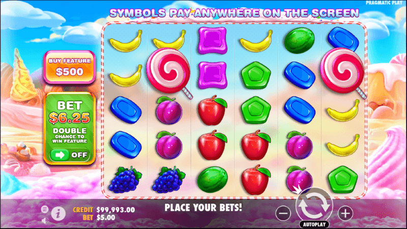 Sweet Bonanza Spielefeld