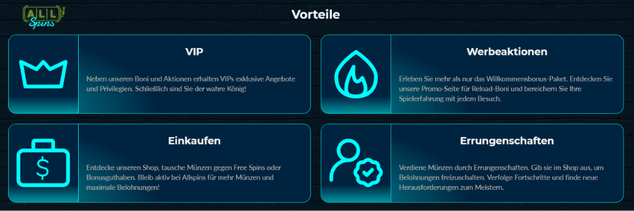 AllSpins Casino VIP-Programm