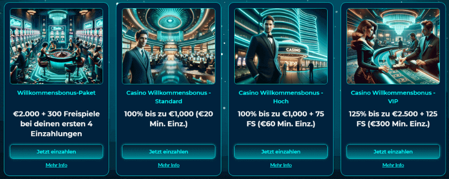 AllSpins Casino Willkommensboni