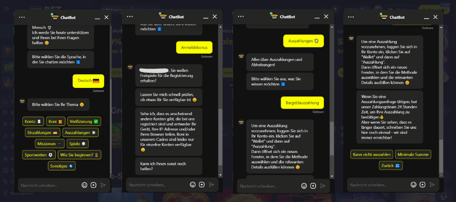 Bdmbet Casino ChatBot