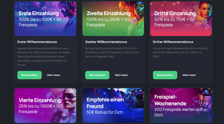 BetandPlay Casino Promotionen