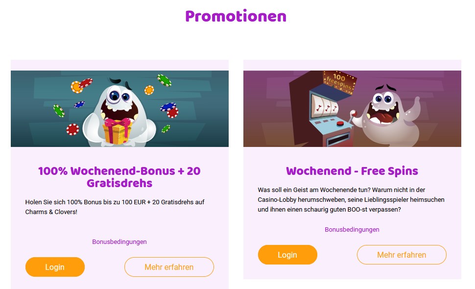 Boo Casino Bonus