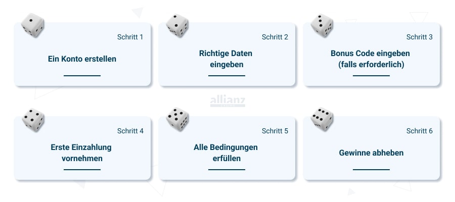 Online Casino Bonus erhalten