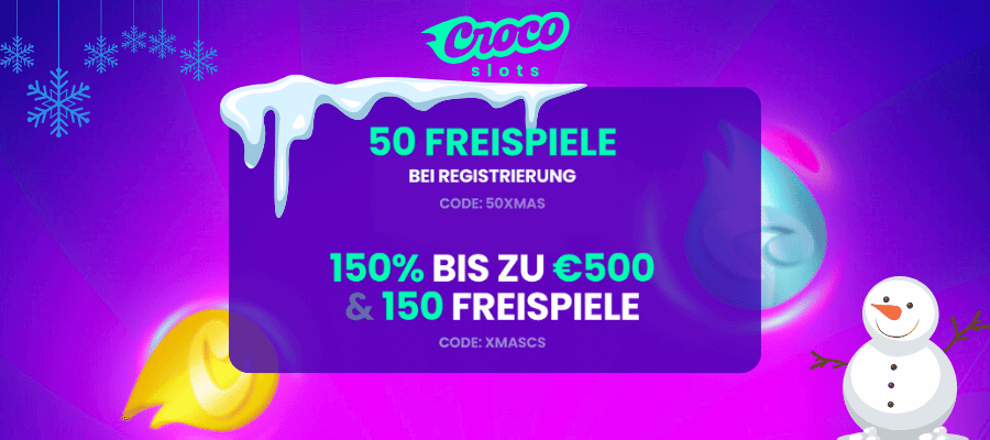 Crocoslots Casino Weihnachtsangebot