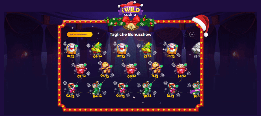 iWild Casino Weihnachtsangebot