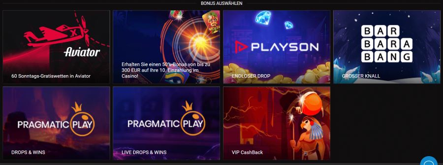 Megapari Casino Promotionen