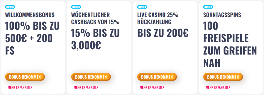 Ohmyspins Casino Bonusangebot