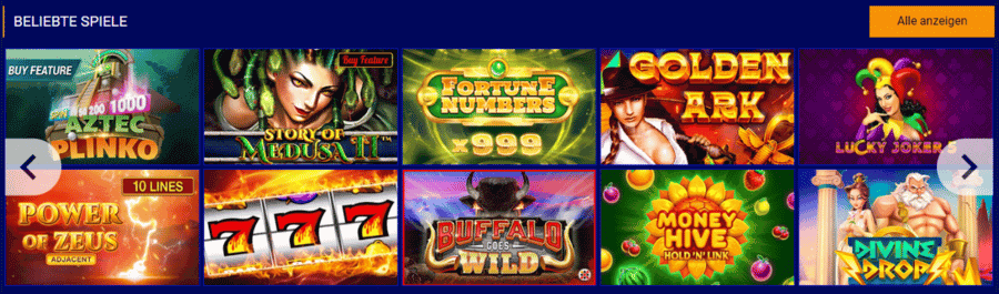 Paripesa Casino Spiele