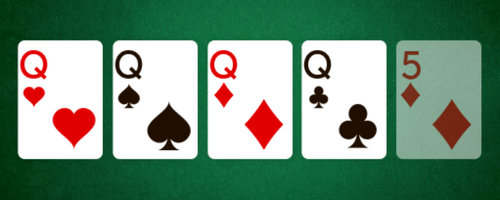 Four of a kind Poker Kombination