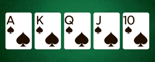 Royal Flush Poker Kombination