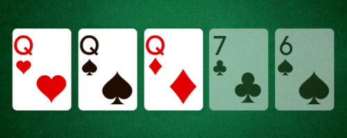 Three of a kind Poker Kombination