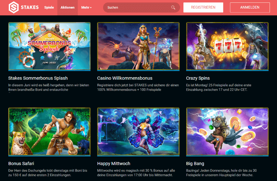 Stakes Casino Aktionen