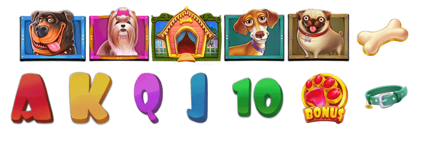 Das Dog House Slot Symbole