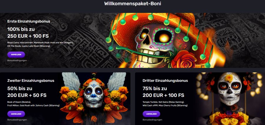 Voodoo Casino Willkommenspaket