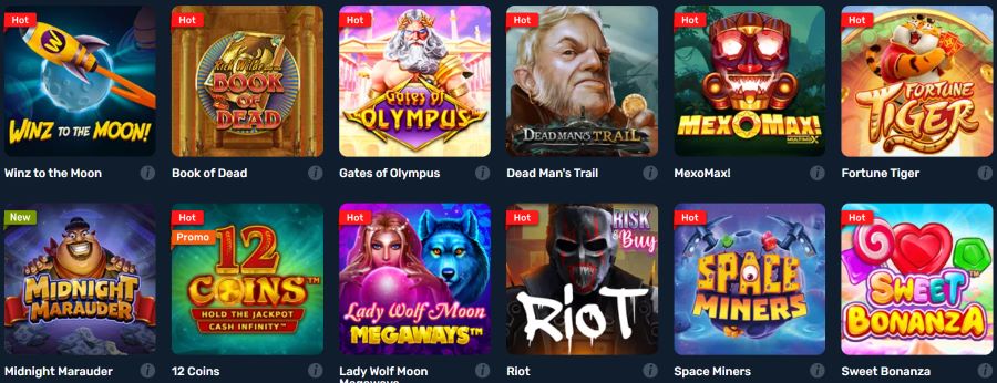 Winz.io Casino Slots