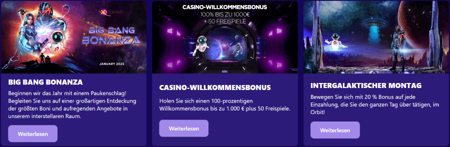X1Casino Werbeaktionen